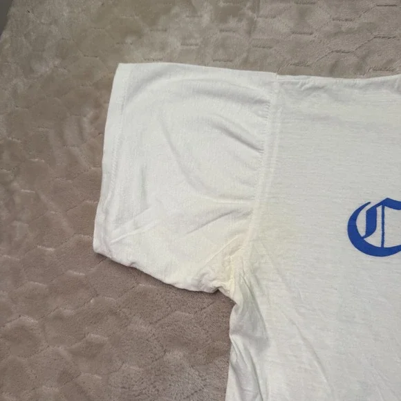 VTG 90s Cambridge University Shirt Made in the UK Tag Medium Fits Cropped Look - Picture 5 of 11